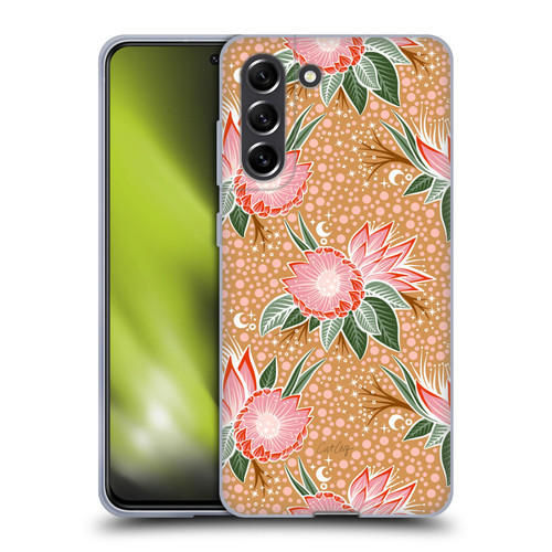 Cat Coquillette Tropical Wildlife Protea Bloom Soft Gel Case for Samsung Galaxy S21 FE 5G