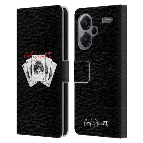 Rod Stewart Art Poker Hand Leather Book Wallet Case Cover For Xiaomi Redmi Note 13 Pro Plus 5G