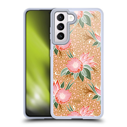 Cat Coquillette Tropical Wildlife Protea Bloom Soft Gel Case for Samsung Galaxy S21 5G
