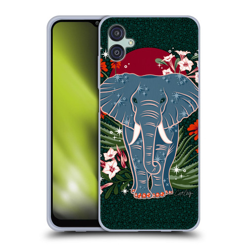 Cat Coquillette Tropical Wildlife Elephant And Aloe Soft Gel Case for Samsung Galaxy M04 5G / A04e