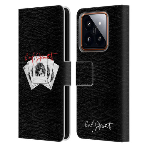 Rod Stewart Art Poker Hand Leather Book Wallet Case Cover For Xiaomi 14