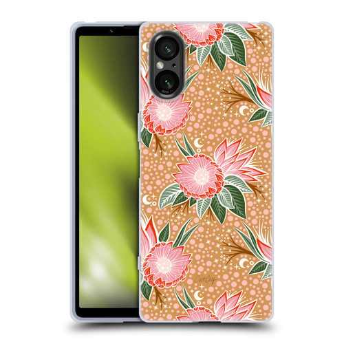 Cat Coquillette Tropical Wildlife Protea Bloom Soft Gel Case for Sony Xperia 5 V 5G