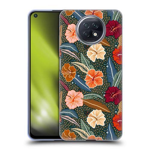 Cat Coquillette Tropical Wildlife African Hibiscus Soft Gel Case for Xiaomi Redmi Note 9T 5G