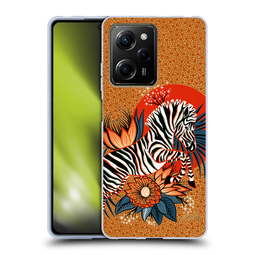 Cat Coquillette Tropical Wildlife Zebra Leap Soft Gel Case for Xiaomi Redmi Note 12 Pro 5G
