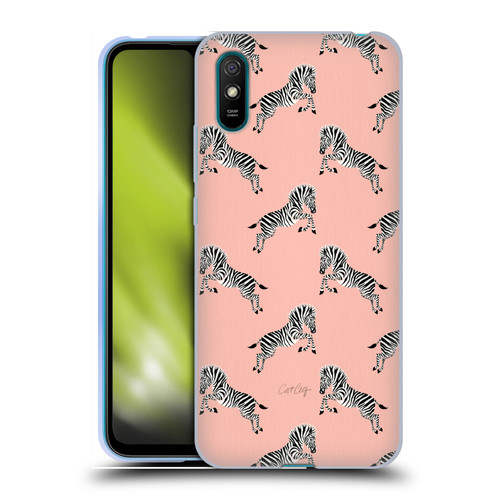 Cat Coquillette Tropical Wildlife Zebra Leap Pattern Soft Gel Case for Xiaomi Redmi 9A / Redmi 9AT