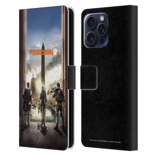 Tom Clancy's The Division 2 Characters Key Art Leather Book Wallet Case Cover For Apple iPhone 16 Pro Max