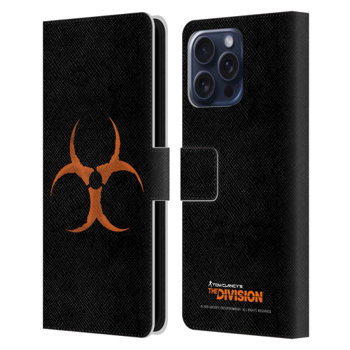 Tom Clancy's The Division Dark Zone Virus Leather Book Wallet Case Cover For Apple iPhone 16 Pro Max