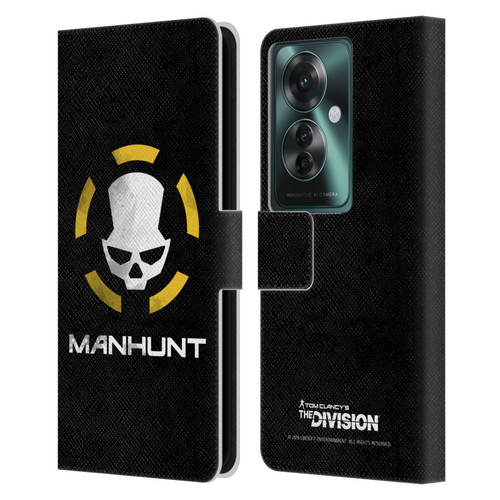 Tom Clancy's The Division Dark Zone Manhunt Logo Leather Book Wallet Case Cover For OPPO Reno11 F 5G / F25 Pro 5G
