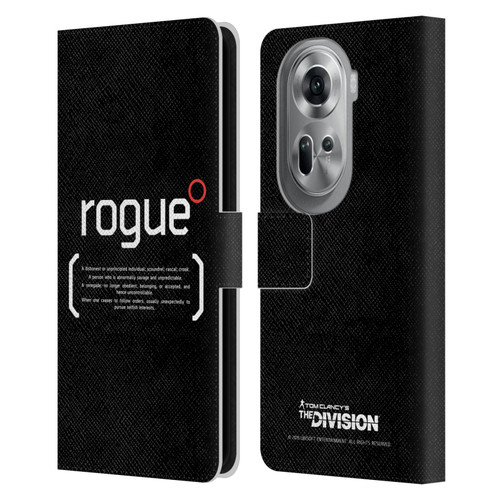 Tom Clancy's The Division Dark Zone Rouge 1 Leather Book Wallet Case Cover For OPPO Reno11 Pro