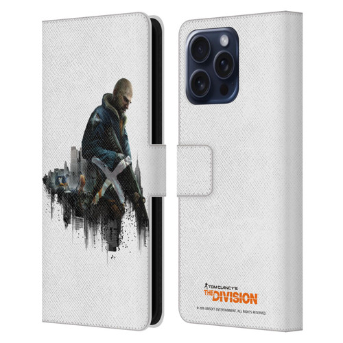 Tom Clancy's The Division Factions Rikers Leather Book Wallet Case Cover For Apple iPhone 16 Pro Max