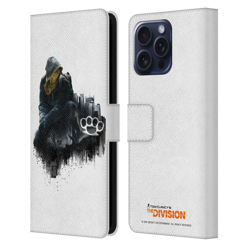 Tom Clancy's The Division Factions Rioters Leather Book Wallet Case Cover For Apple iPhone 16 Pro Max