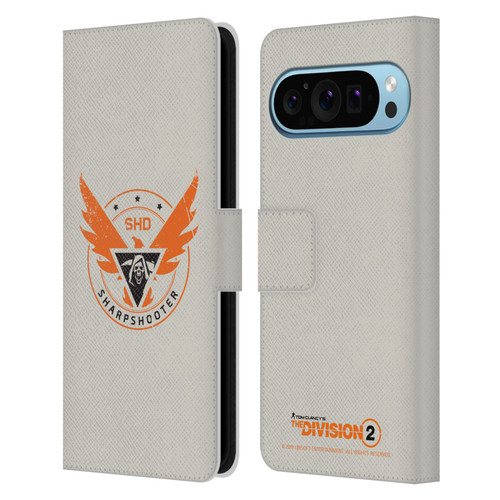 Tom Clancy's The Division 2 Logo Art Sharpshooter Leather Book Wallet Case Cover For Google Pixel 9 / Pixel 9 Pro