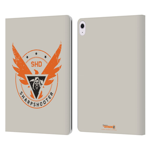 Tom Clancy's The Division 2 Logo Art Sharpshooter Leather Book Wallet Case Cover For Apple iPad Air 13 2024