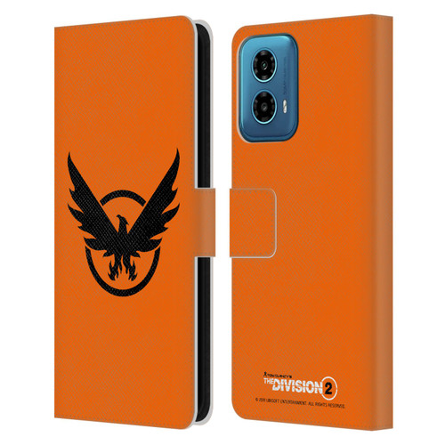 Tom Clancy's The Division 2 Logo Art Phoenix 2 Leather Book Wallet Case Cover For Motorola Moto G34 5G