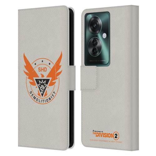 Tom Clancy's The Division 2 Logo Art Demolitionist Leather Book Wallet Case Cover For OPPO Reno11 F 5G / F25 Pro 5G