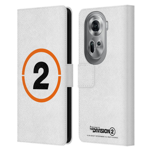 Tom Clancy's The Division 2 Logo Art Ring 2 Leather Book Wallet Case Cover For OPPO Reno11 Pro