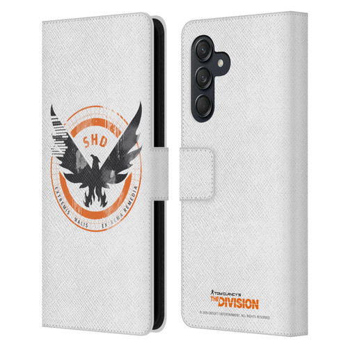 Tom Clancy's The Division Key Art Logo White Leather Book Wallet Case Cover For Samsung Galaxy M55 5G