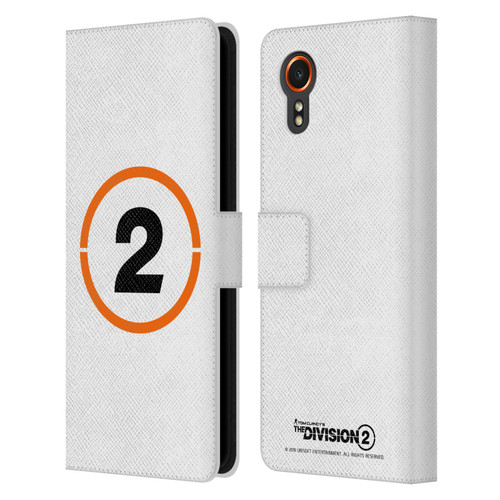 Tom Clancy's The Division 2 Logo Art Ring 2 Leather Book Wallet Case Cover For Samsung Galaxy Xcover7 5G