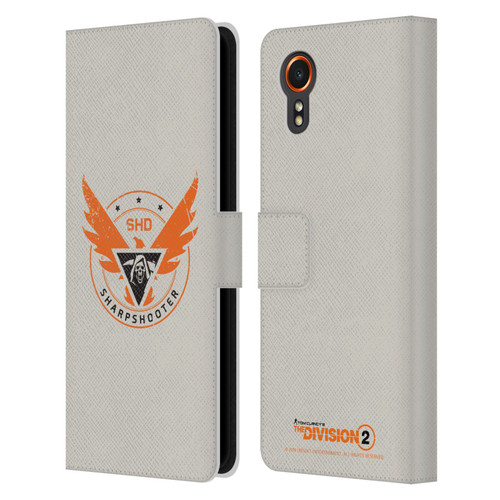 Tom Clancy's The Division 2 Logo Art Sharpshooter Leather Book Wallet Case Cover For Samsung Galaxy Xcover7 5G