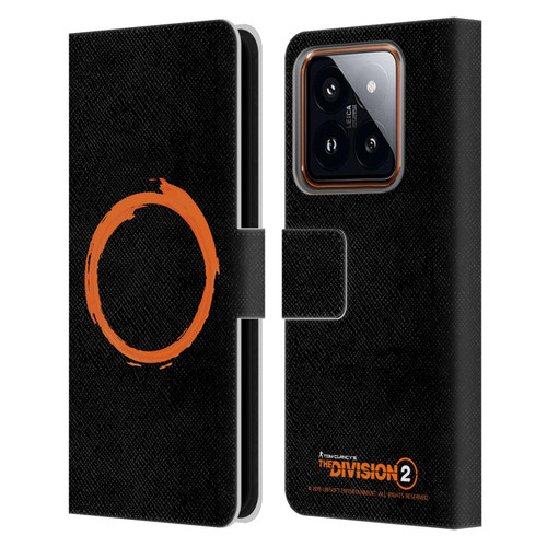 Tom Clancy's The Division 2 Logo Art Ring Leather Book Wallet Case Cover For Xiaomi 14