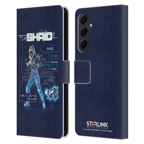 Starlink Battle for Atlas Character Art Shaid 2 Leather Book Wallet Case Cover For Samsung Galaxy A55 5G