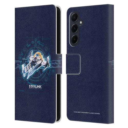 Starlink Battle for Atlas Starships Zenith Leather Book Wallet Case Cover For Samsung Galaxy A55 5G