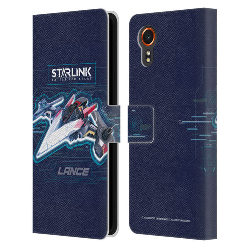 Starlink Battle for Atlas Starships Lance Leather Book Wallet Case Cover For Samsung Galaxy Xcover7 5G