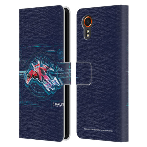 Starlink Battle for Atlas Starships Pulse Leather Book Wallet Case Cover For Samsung Galaxy Xcover7 5G