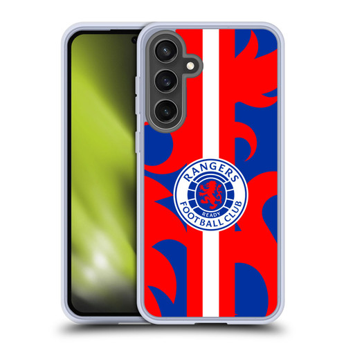 Rangers FC Crest Lion Rampant Pattern Soft Gel Case for Samsung Galaxy S24 FE & MagSafe