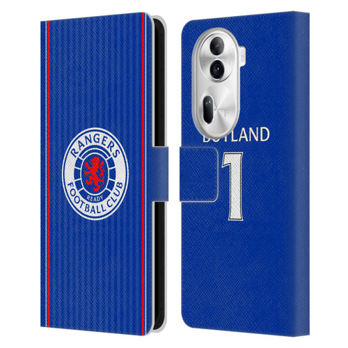 Rangers FC 2023/24 Players Home Kit Jack Butland Leather Book Wallet Case Cover For OPPO Reno11