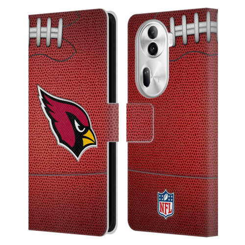NFL Arizona Cardinals Graphics Football Leather Book Wallet Case Cover For OPPO Reno11