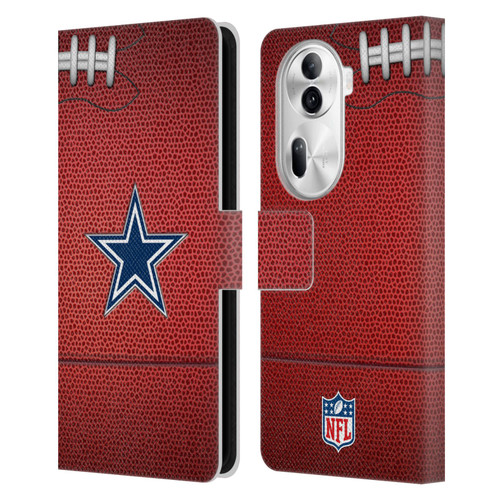 NFL Dallas Cowboys Graphics Football Leather Book Wallet Case Cover For OPPO Reno11
