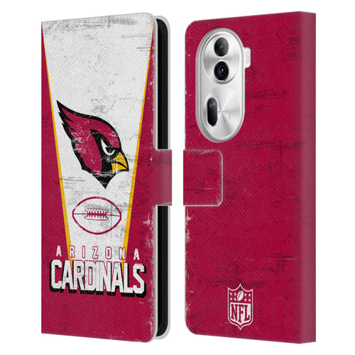 NFL Arizona Cardinals Logo Art Banner Leather Book Wallet Case Cover For OPPO Reno11