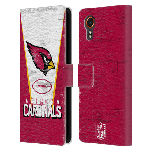 NFL Arizona Cardinals Logo Art Banner Leather Book Wallet Case Cover For Samsung Galaxy Xcover7 5G