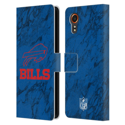 NFL Buffalo Bills Graphics Coloured Marble Leather Book Wallet Case Cover For Samsung Galaxy Xcover7 5G