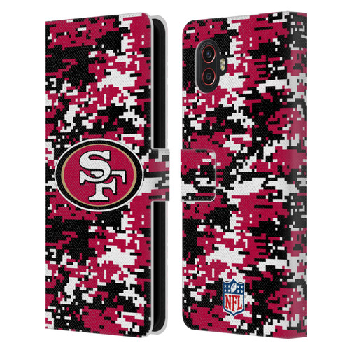NFL San Francisco 49ers Graphics Digital Camouflage Leather Book Wallet Case Cover For Samsung Galaxy Xcover6 Pro/Pro2