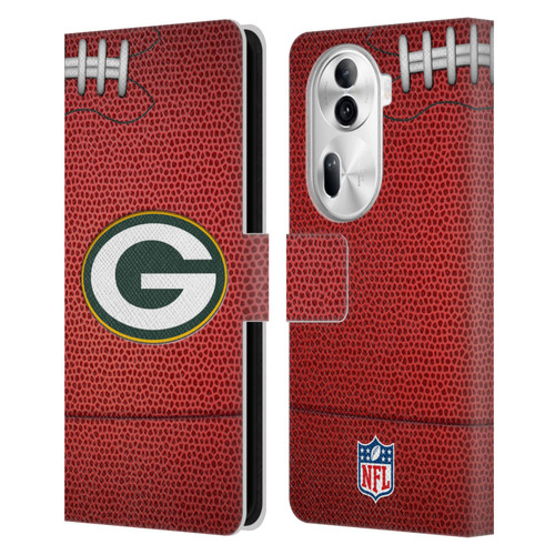 NFL Green Bay Packers Graphics Football Leather Book Wallet Case Cover For OPPO Reno11