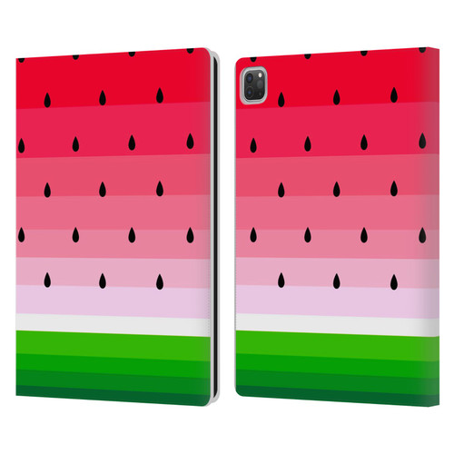 Haroulita Fruits Watermelon Leather Book Wallet Case Cover For Apple iPad Pro 13 M4 2024