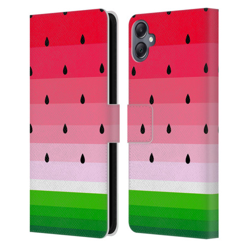 Haroulita Fruits Watermelon Leather Book Wallet Case Cover For Samsung Galaxy A05