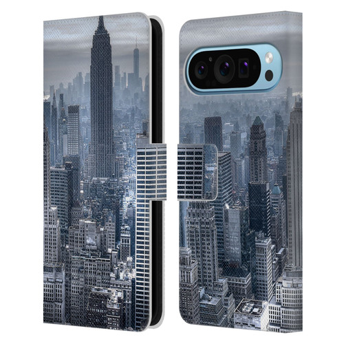 Haroulita Places New York 3 Leather Book Wallet Case Cover For Google Pixel 9 / Pixel 9 Pro