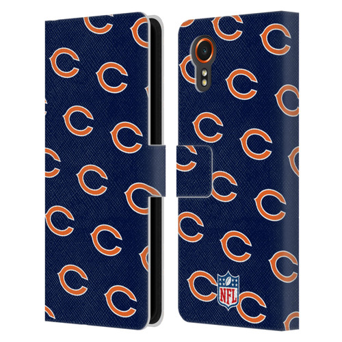 NFL Chicago Bears Artwork Patterns Leather Book Wallet Case Cover For Samsung Galaxy Xcover7 5G