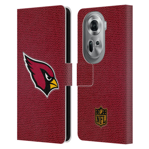 NFL Arizona Cardinals Logo Football Leather Book Wallet Case Cover For OPPO Reno11 Pro