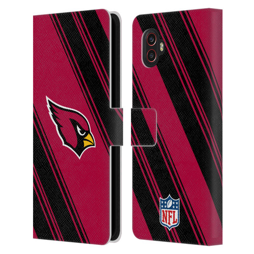 NFL Arizona Cardinals Artwork Stripes Leather Book Wallet Case Cover For Samsung Galaxy Xcover6 Pro/Pro2