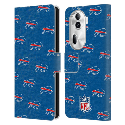 NFL Buffalo Bills Artwork Patterns Leather Book Wallet Case Cover For OPPO Reno11