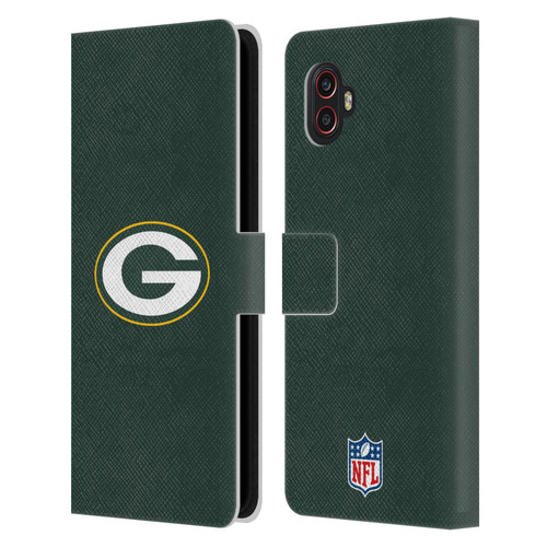 NFL Green Bay Packers Logo Plain Leather Book Wallet Case Cover For Samsung Galaxy Xcover6 Pro/Pro2