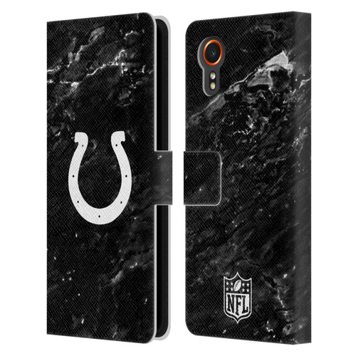 NFL Indianapolis Colts Artwork Marble Leather Book Wallet Case Cover For Samsung Galaxy Xcover7 5G