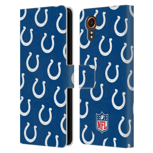 NFL Indianapolis Colts Artwork Patterns Leather Book Wallet Case Cover For Samsung Galaxy Xcover7 5G