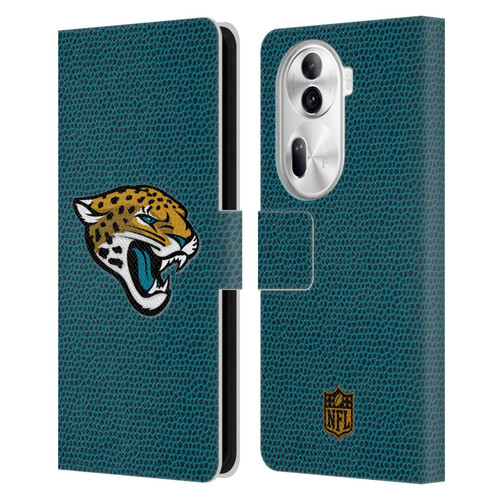 NFL Jacksonville Jaguars Logo Football Leather Book Wallet Case Cover For OPPO Reno11