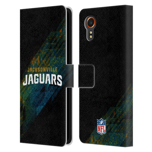 NFL Jacksonville Jaguars Logo Blur Leather Book Wallet Case Cover For Samsung Galaxy Xcover7 5G