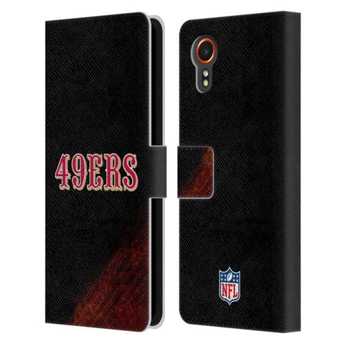 NFL San Francisco 49Ers Logo Blur Leather Book Wallet Case Cover For Samsung Galaxy Xcover7 5G